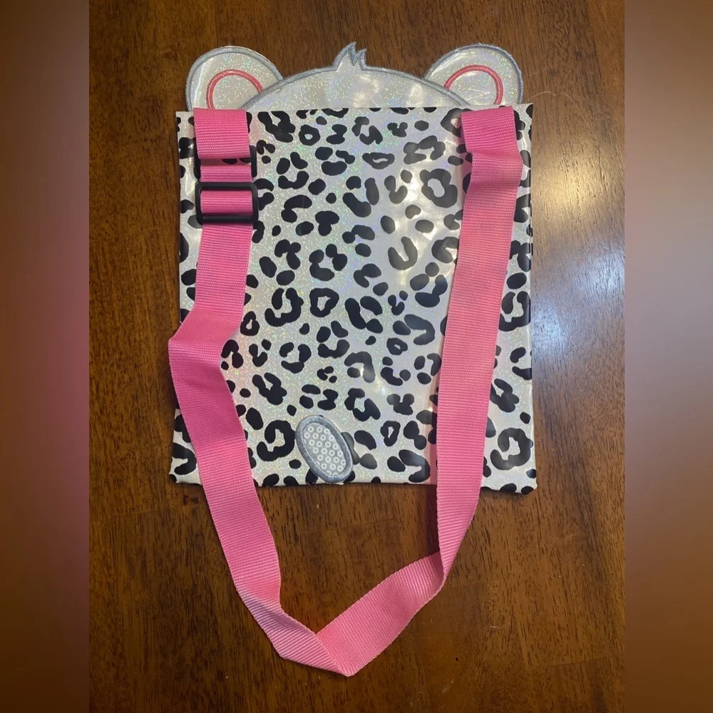 Justice panda messenger bag. Perfect for iPad or Chromebook.